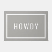 Modern Howdy | bewerkbare kleuren Deurmat (Voorkant)