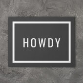 Modern Howdy | bewerkbare kleuren Deurmat