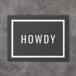 Modern Howdy | bewerkbare kleuren Deurmat