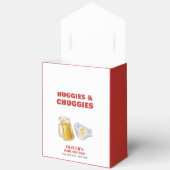 Modern Huggies Chuggies Beer Diaper Baby Shower Bedankdoosjes (Open)
