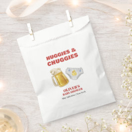 Modern Huggies Chuggies Beer Diaper Baby Shower  Bedankzakje