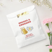 Modern Huggies Chuggies Beer Diaper Baby Shower  Bedankzakje (Gezegeld)