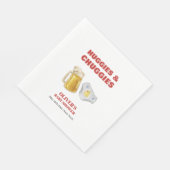 Modern Huggies Chuggies Beer Diaper Baby Shower Servet (Hoek)
