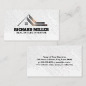 Modern huis Logo | Onroerend goed Visitekaartje (Voorkant / Achterkant)