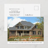 Modern Huis Nieuwe Adres Wijziging Foto Verhuizing Aankondigingskaart (Voorkant / Achterkant)