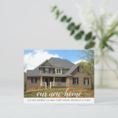 Modern Huis Nieuwe Adres Wijziging Foto Verhuizing Aankondigingskaart (Staand voorkant)