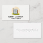 Modern huis | Onroerend goed Logo Visitekaartje (Voorkant / Achterkant)