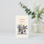 Modern huis plant Care Guide Shop Bestellingen Informatiekaartje (Staand voorkant)