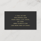 Modern Huis Schilderen Borstel Tinten van Geel Zwa Visitekaartje (Achterkant)