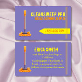 Modern Huis Schoonmaak Maid Service Logo Visitekaartje