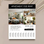 Modern huis te huur Tear Off Strips Flyer<br><div class="desc">Minimalistisch huis of appartement te huur marketing scheur-off strips flyer met ruimte voor 3 foto's, uw contactgegevens en 10 scheur-off strips (handmatig gesneden slips met schaar voor gemakkelijk scheuren). Deze volledig aanpasbare zwart-witeigenschap om folder te laten, heeft een eenvoudig ontwerp met ruimte voor uw aangepaste tekst- en eigendomsdetails. Een eenvoudige...</div>