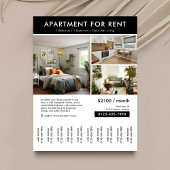 Modern huis te huur Tear Off Strips Flyer