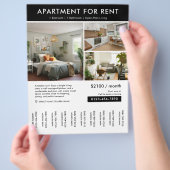 Modern huis te huur Tear Off Strips Flyer (Hand)