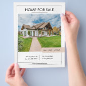 Modern huis te koop Tweezijdige onroerend goed Flyer (Hand)