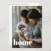 Modern Huis voor de Feestdagen Foto Kerst Kaart (Voorkant / Achterkant)