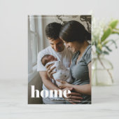 Modern Huis voor de Feestdagen Foto Kerst Kaart (Staand voorkant)