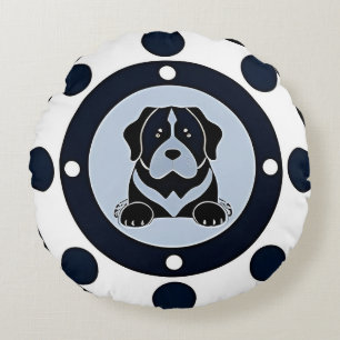 Modern Huisdecoratie Kunst Geschenk voor Hondenlie Rond Kussen