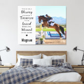 Modern Huisdier Herinnering Hond Kat Paard Memoria Canvas Afdruk (Insitu (Slaapkamer))