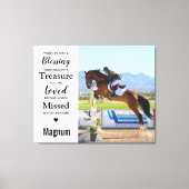 Modern Huisdier Herinnering Hond Kat Paard Memoria Canvas Afdruk (Voorkant)