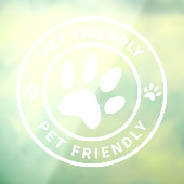 Modern huisdiervriendelijk koffiecafé katten honde raamsticker (Vel 3)