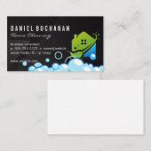 Modern Huishoudelijke Schoonmaakbezem Logo | Zeepb Visitekaartje (Voorkant / Achterkant)