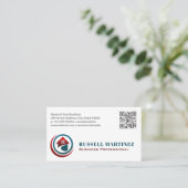 Modern Huislogo | Vastgoed | QR Code Visitekaartje (Staand voorkant)