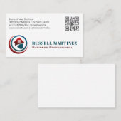 Modern Huislogo | Vastgoed | QR Code Visitekaartje (Voorkant / Achterkant)