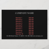 Modern huisstager renovatie interieurontwerper flyer (Achterkant)