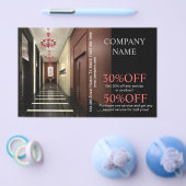 Modern huisstager renovatie interieurontwerper flyer (Enkel)