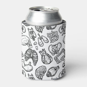 Modern human anatomy Bio Science Sketch Pattern Blikjeskoeler
