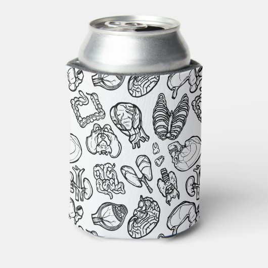 Modern human anatomy Bio Science Sketch Pattern Blikjeskoeler (Blikje Achterkant)