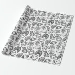 Modern Human Anatomy Science Sketch Halloween Cadeaupapier<br><div class="desc">Moderne schetsillustraties van menselijke anatomie in een perfect eigenaardig patroon. Met de hand getekende harten, schedels, longen, ribben, oogbal, tanden, darmen, maag, nieren en meer. Dit unieke ontwerp is een perfect cadeauidee voor dokters, verpleegkundigen, geneeskundigen, wetenschappers, liefhebbers, enzovoort. Ook een geweldig gotisch of Halloween accent! ・ Blader hieronder door het...</div>
