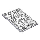 Modern Human Anatomy Sketch Pattern Science Gift Notitieboek (Rechterzijde)