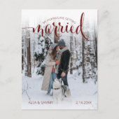 Modern Humans Getting Married Pet Photo Engagement Briefkaart (Voorkant)