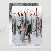 Modern Humans Getting Married Pet Photo Engagement Save The Date (Voorkant / Achterkant)