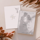 Modern Hummingbird Roos Overlay Trouwfoto Kaart