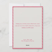 Modern Humor Funny Dog Photo Christmas Feestdagenkaart (Achterkant)