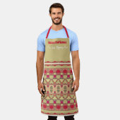 Modern humoristisch design schort (Gedragen)