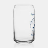 Modern Huntington Beach Californië Donkerblauw Blikvorm Glas (Rechts)