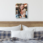 Modern Huwelijkskoppel met volledige foto Canvas Afdruk (Insitu (Slaapkamer))