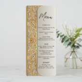 Modern  huwelijksmenu menu (Staand voorkant)