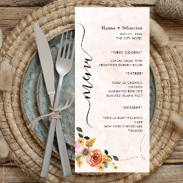 Modern Huwelijksmenu Menu