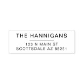 Modern huwelijksreis adres op maat  zelfinktende stempel (Design)