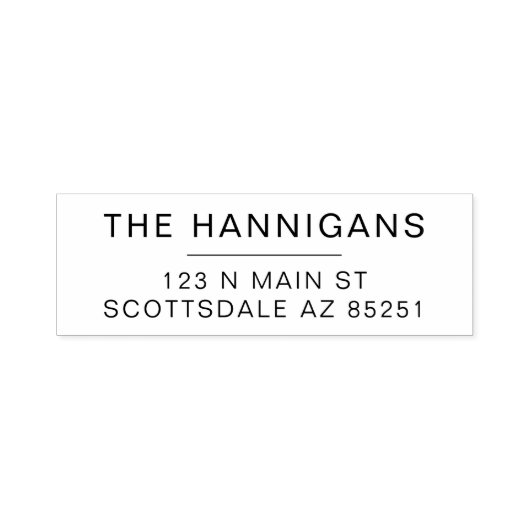 Modern huwelijksreis adres op maat  zelfinktende stempel (Design)