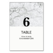 Modern huwelijkstabelnummer kaart (Voorkant)