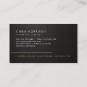 Modern HVAC Technician Black Gold Visitekaartje (Achterkant)