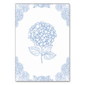 Modern Hydrangea Dusty Blue Floral Kaart (Achterkant)