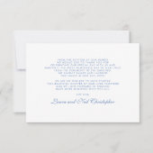 Modern Hydrangea Dusty Blue Wedding Bedankt (Voorkant)