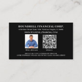 Modern Hypotheek Professional Logo QR Code Visitekaartje (Achterkant)
