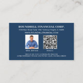 Modern Hypotheek Professional Logo QR Code Visitekaartje (Achterkant)